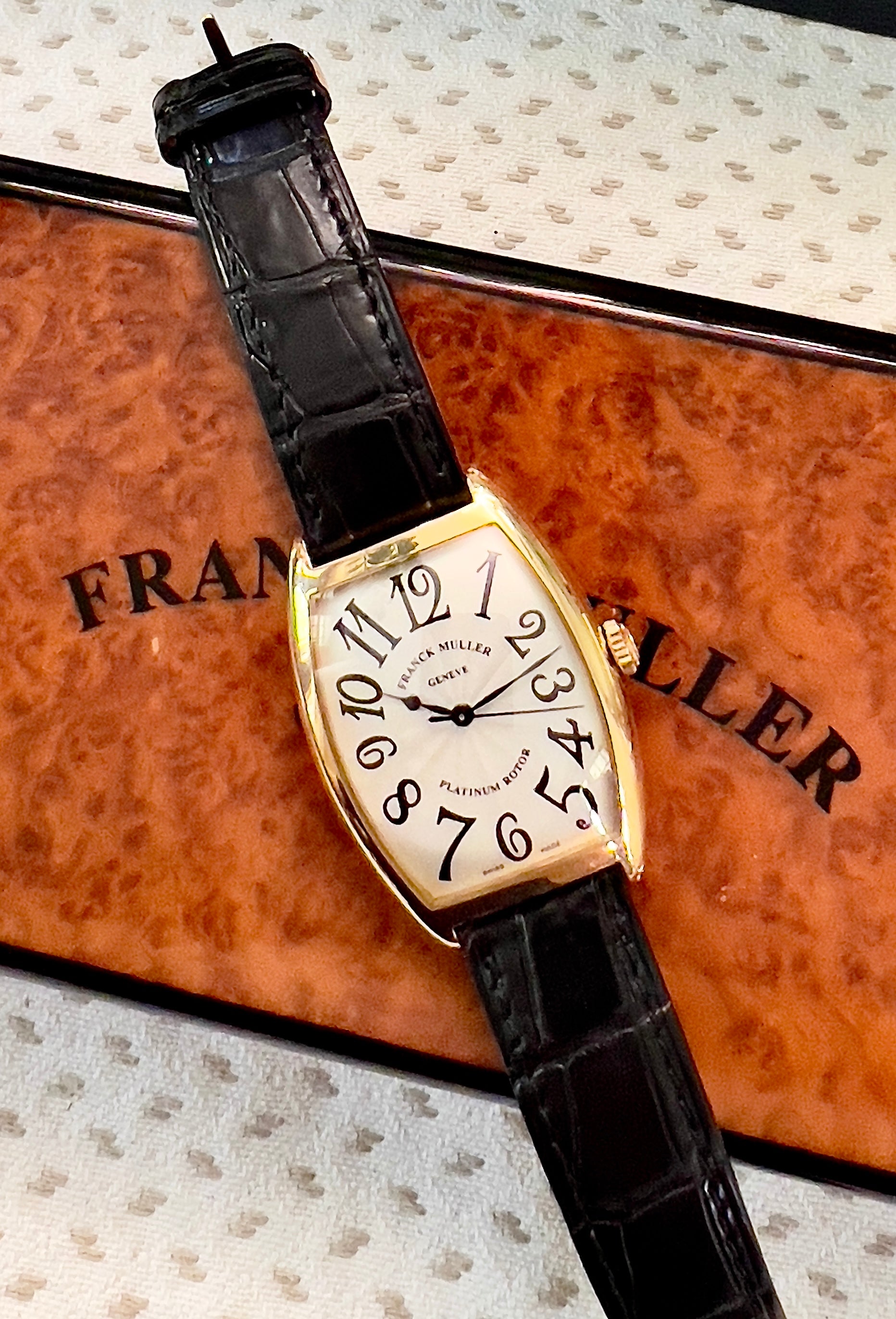 Platinum Rotor Franck Muller Gold Watch Franck Muller Curvex