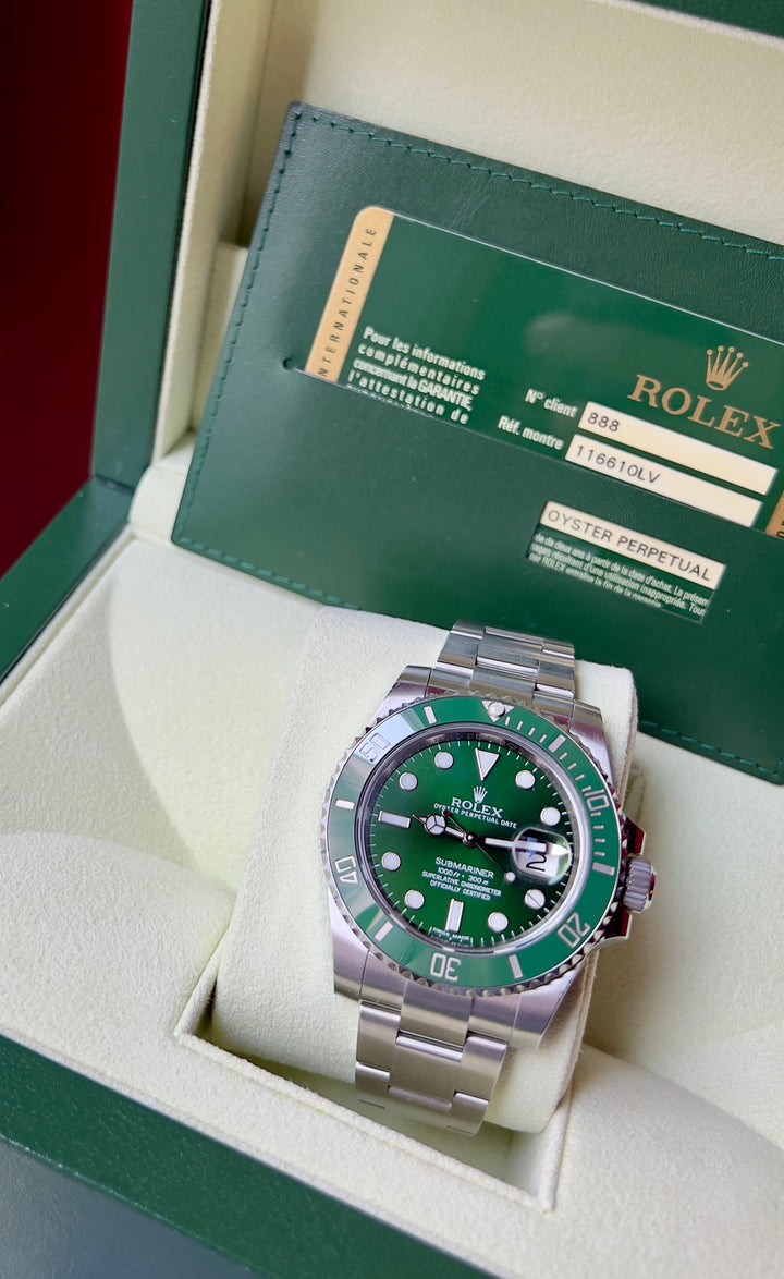 Rolex Submariner Date 116610LV | 2012 | HULK | LIKE NEW