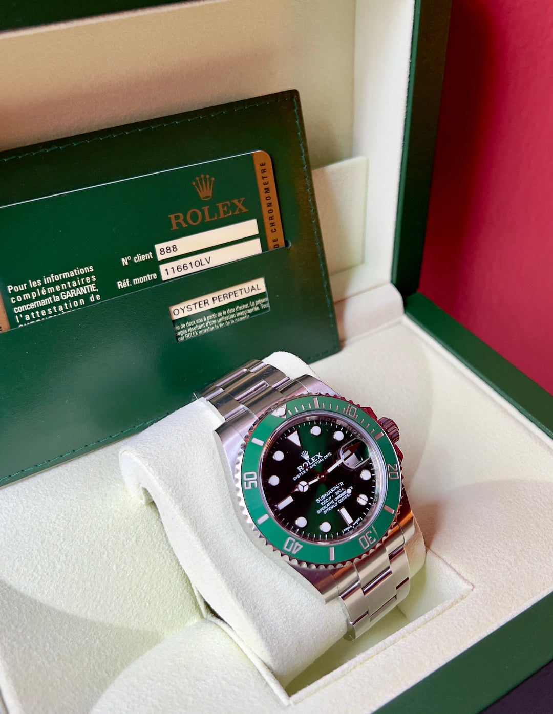 Rolex Submariner Date 116610LV | 2012 | HULK | LIKE NEW