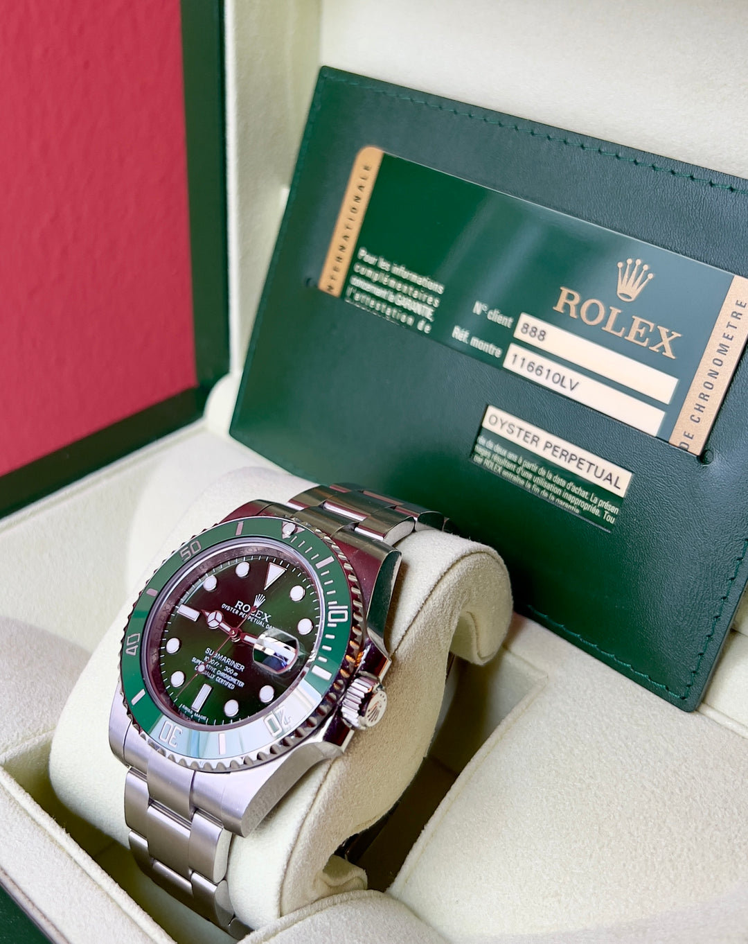 Rolex Submariner Date 116610LV | 2012 | HULK | LIKE NEW