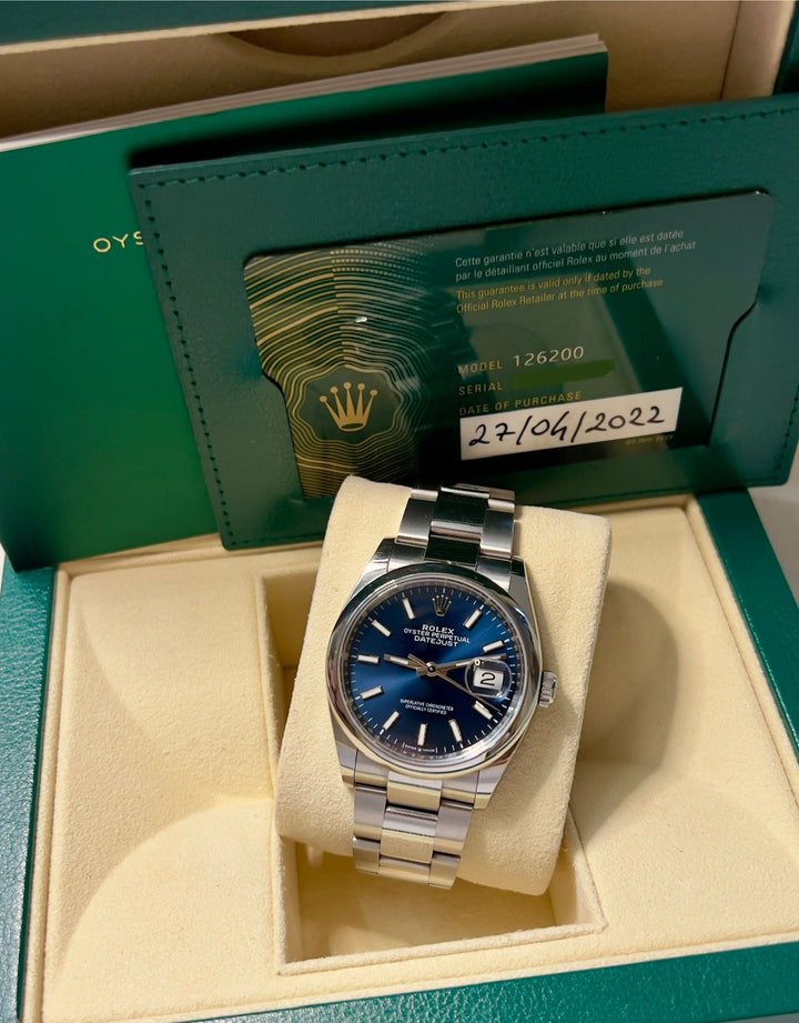 ROLEX DATEJUST 126200 | 2022 | FULL SET