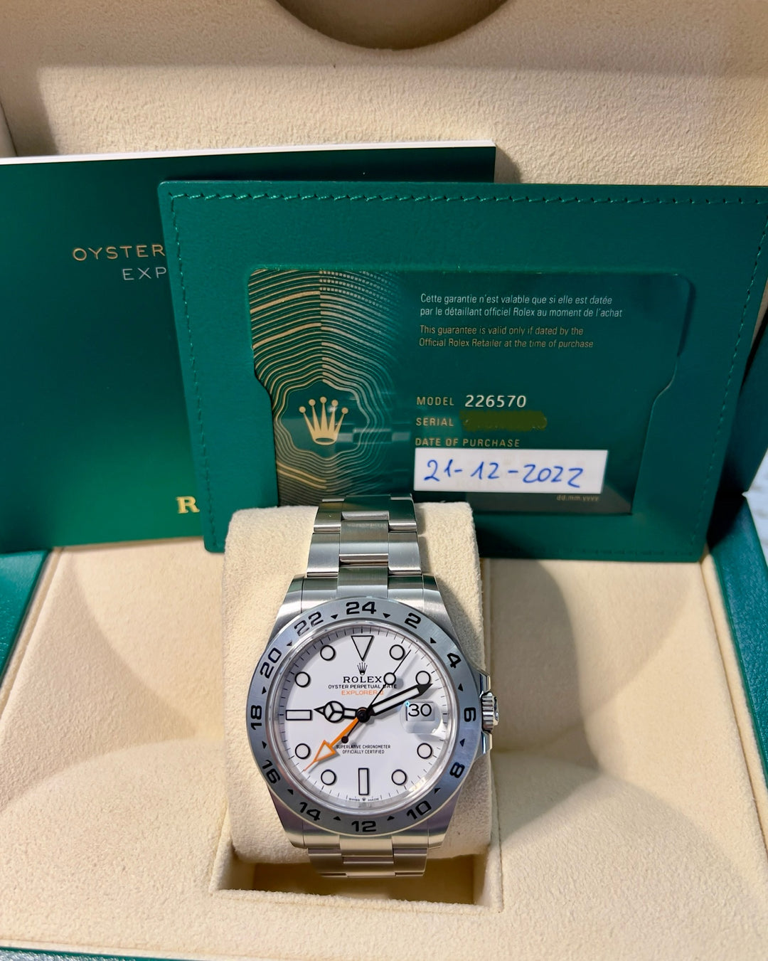 Rolex Explorer II 226570 | 2022 | NEW 99%