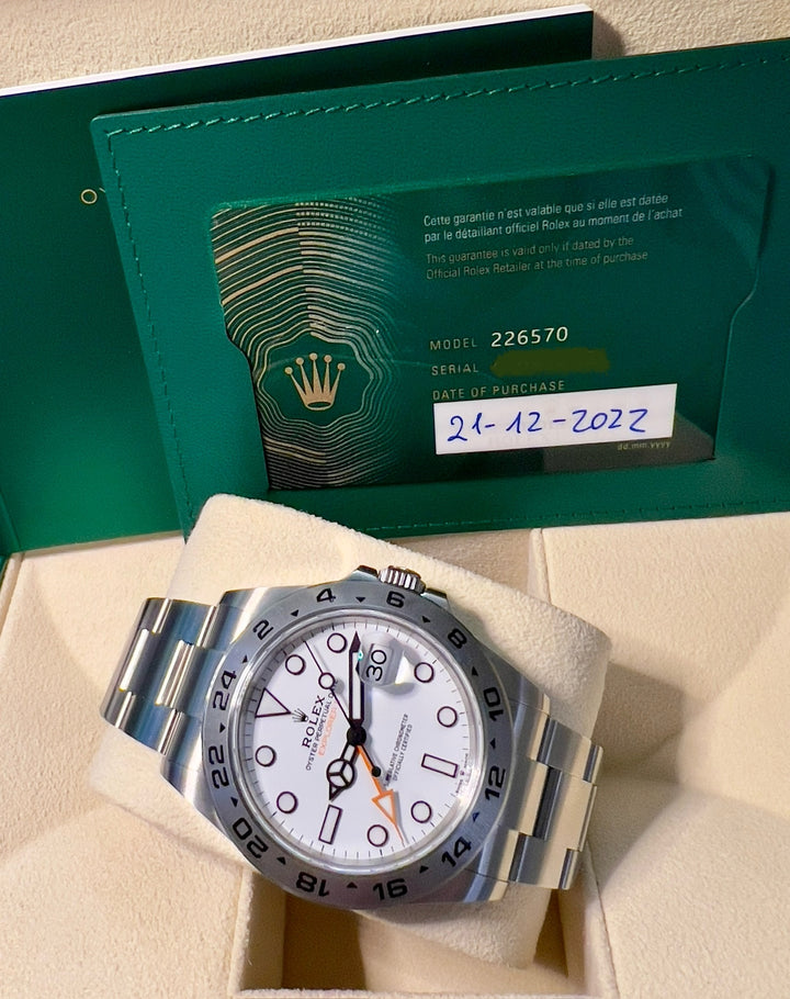 Rolex Explorer II 226570 | 2022 | NEW 99%