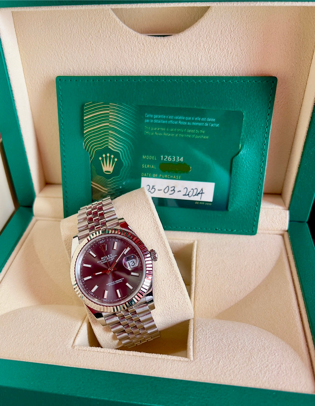 Rolex Datejust 41 126334 | RHODIUM | 2024 | LIKE NEW