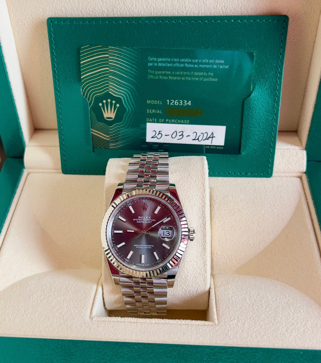Rolex Datejust 41 126334 | RHODIUM | 2024 | LIKE NEW