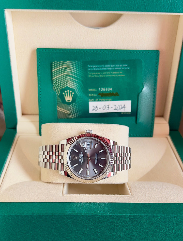 Rolex Datejust 41 126334 | RHODIUM | 2024 | LIKE NEW