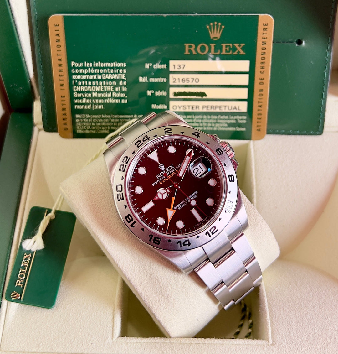 Rolex Explorer II 216570 | FULL SET | 2012 | LIKE NEW
