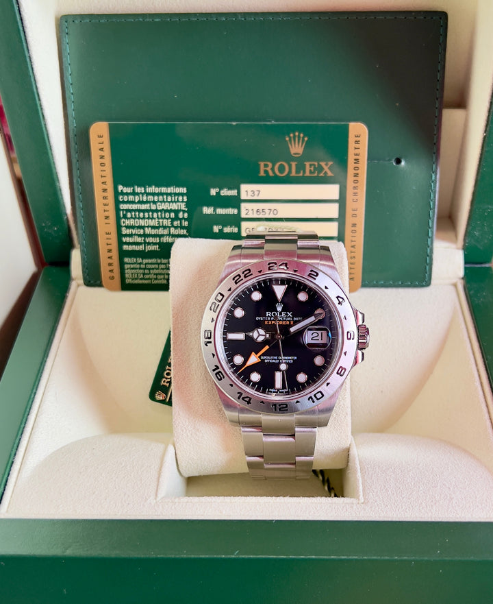 Rolex Explorer II 216570 | FULL SET | 2012 | LIKE NEW