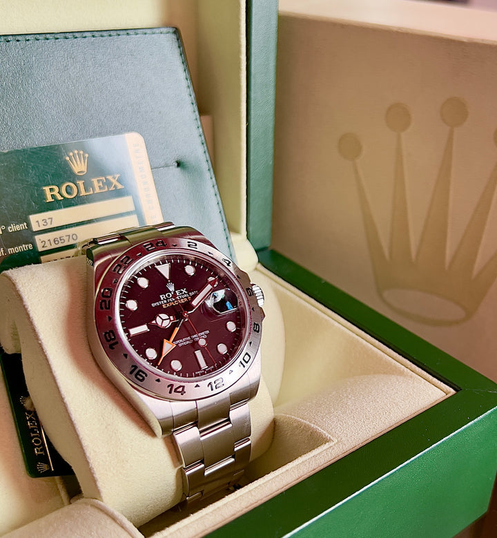 Rolex Explorer II 216570 | FULL SET | 2012 | LIKE NEW