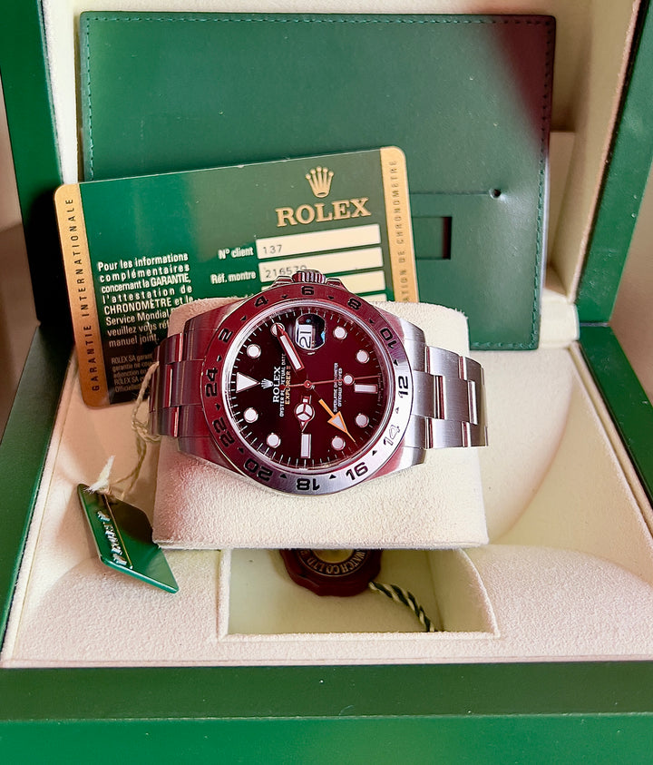 Rolex Explorer II 216570 | FULL SET | 2012 | LIKE NEW