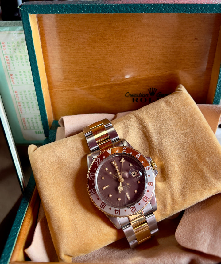 Rolex GMT-Master 1675 | 1975 | FULL SET | TIGER EYE | NIPPLE