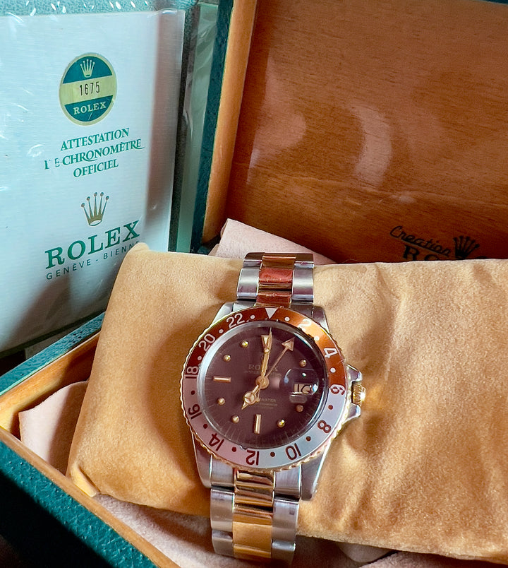 Rolex GMT-Master 1675 | 1975 | FULL SET | TIGER EYE | NIPPLE