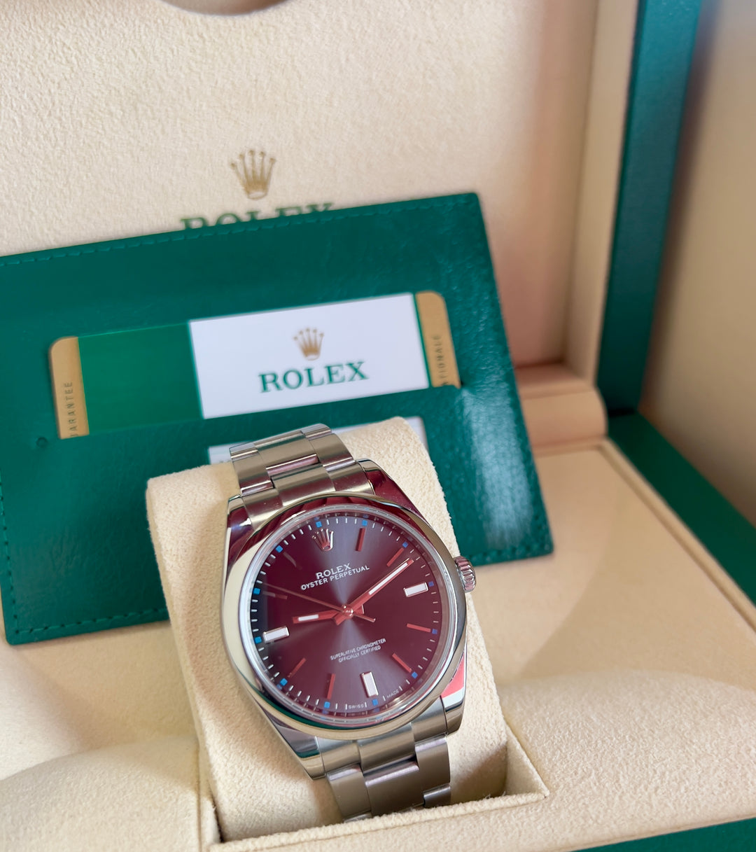 Rolex Oyster Perpetual 39 114300 | RHODIUM | 2020 | LIKE NEW