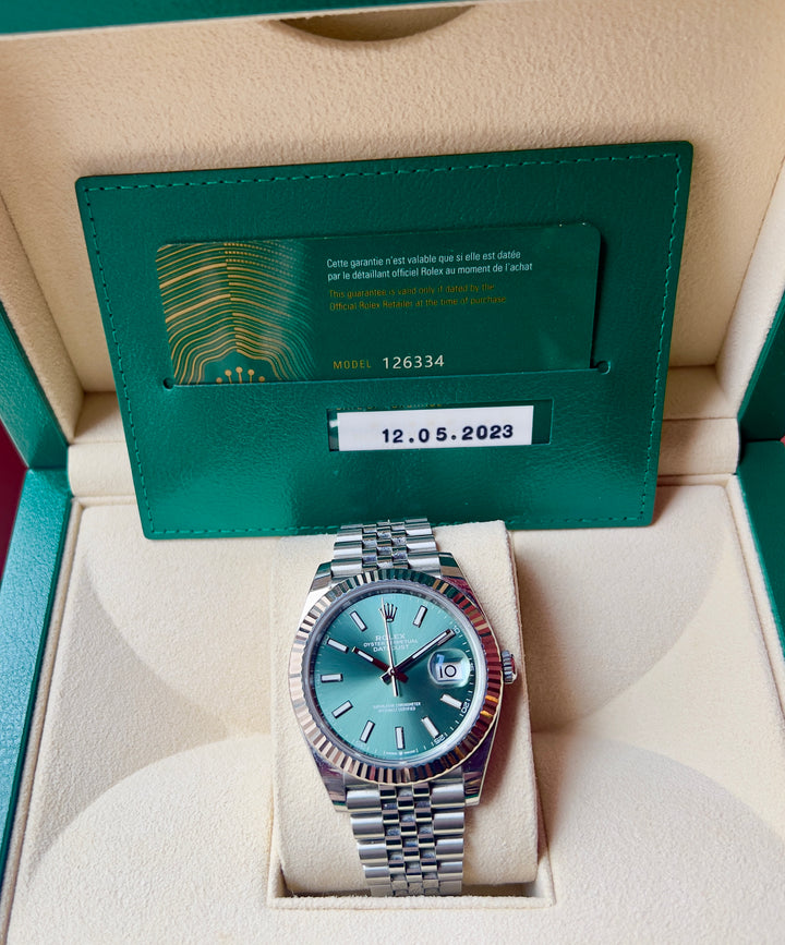 Rolex Datejust 41 126334 | MINT GREEN | 2023