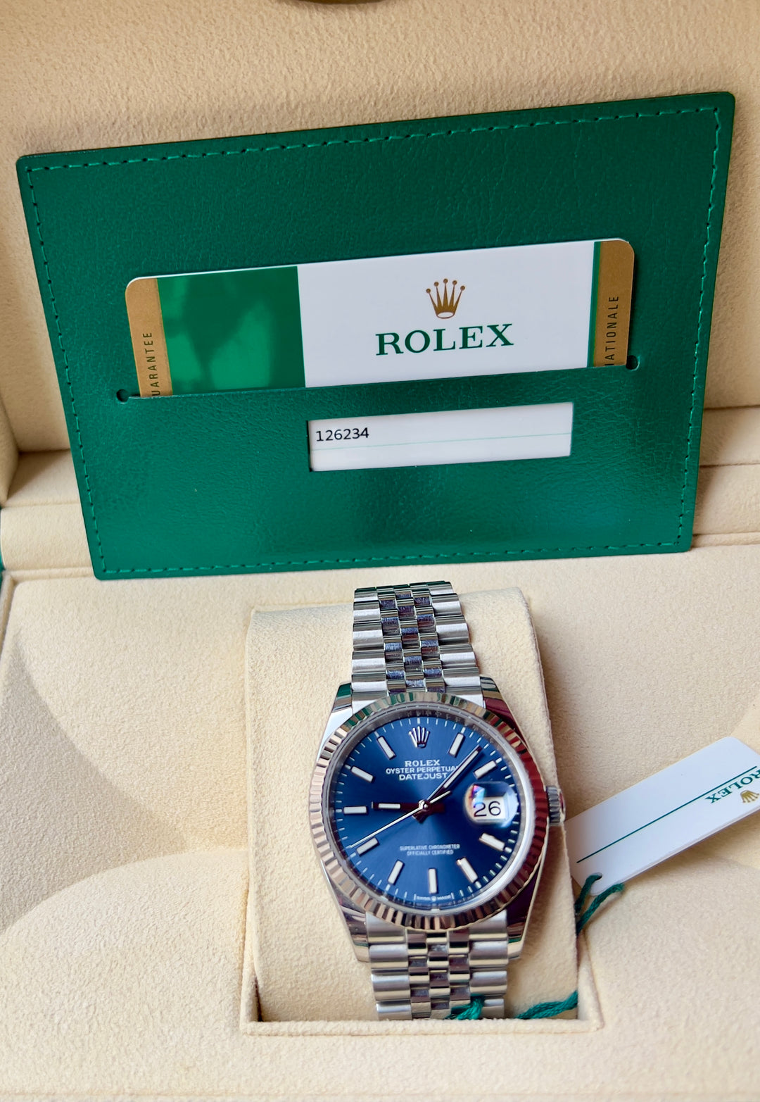 Rolex Datejust 36 126234 | BLUE | 2019 | LIKE NEW
