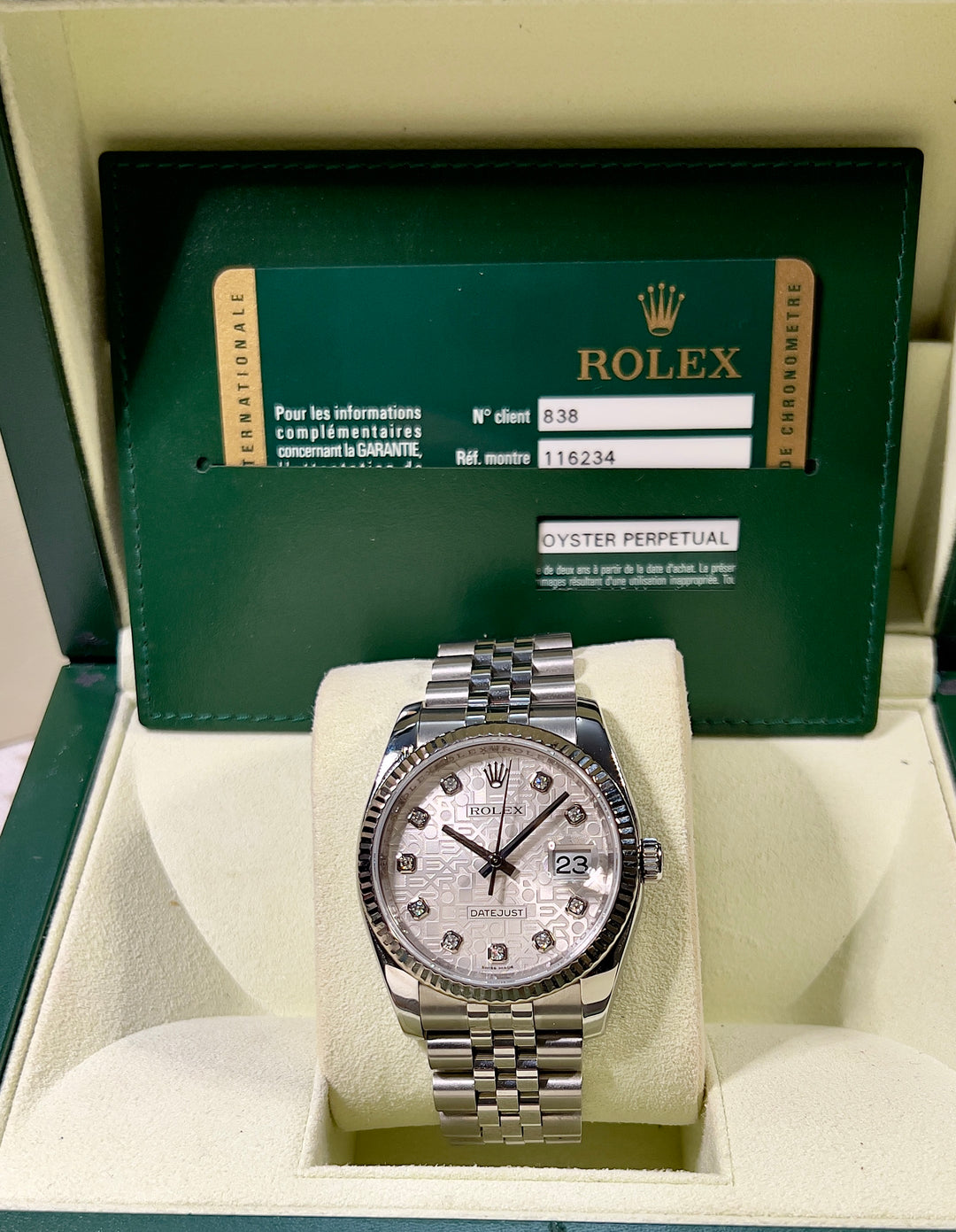 Rolex Datejust 36 116234 | 2009 | DIAMOND