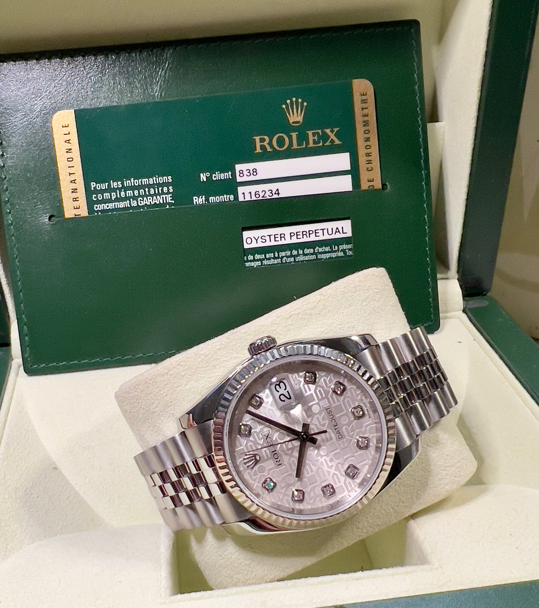 Rolex Datejust 36 116234 | 2009 | DIAMOND