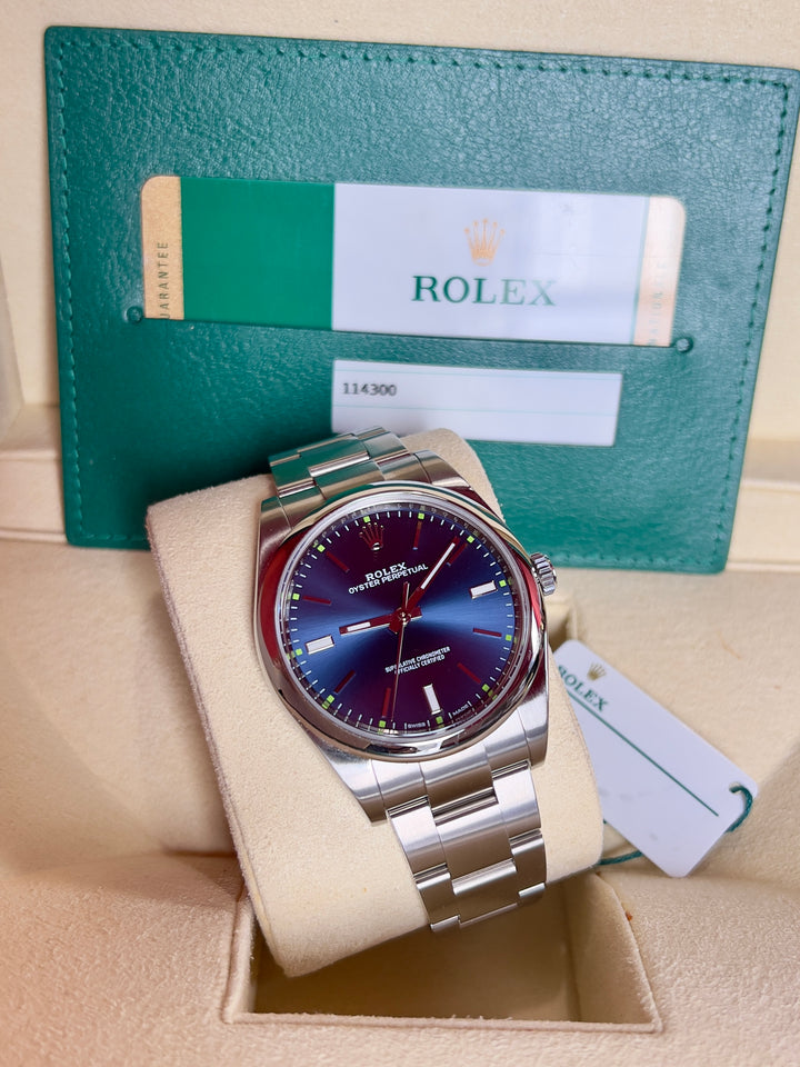 Rolex Oyster Perpetual 39 2018 | BLUE