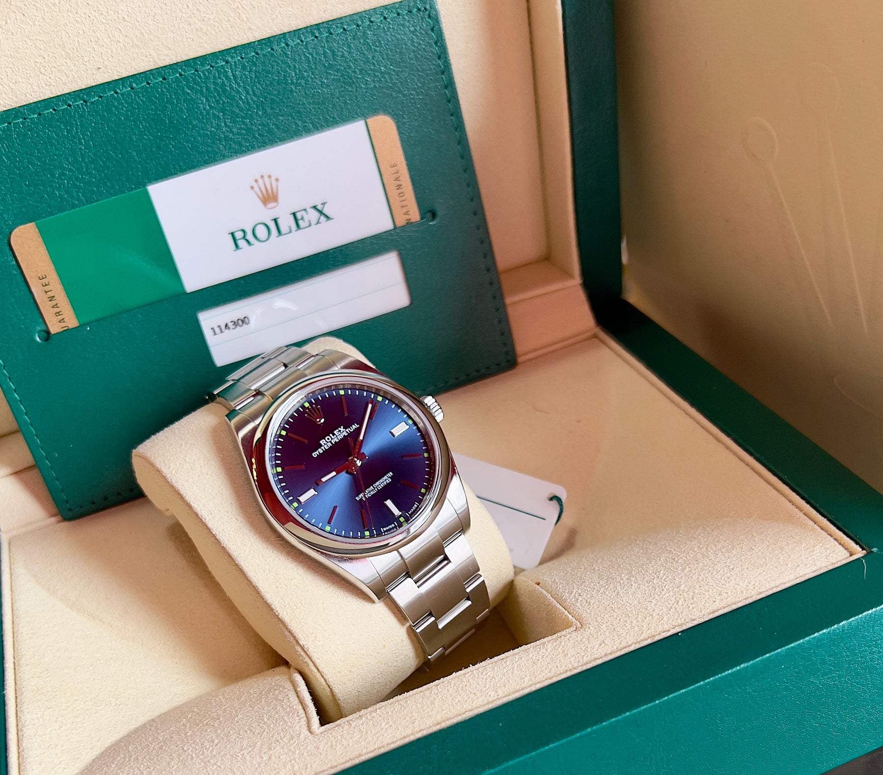 Rolex Oyster Perpetual 39 2018 BLUE – TOP WATCHES