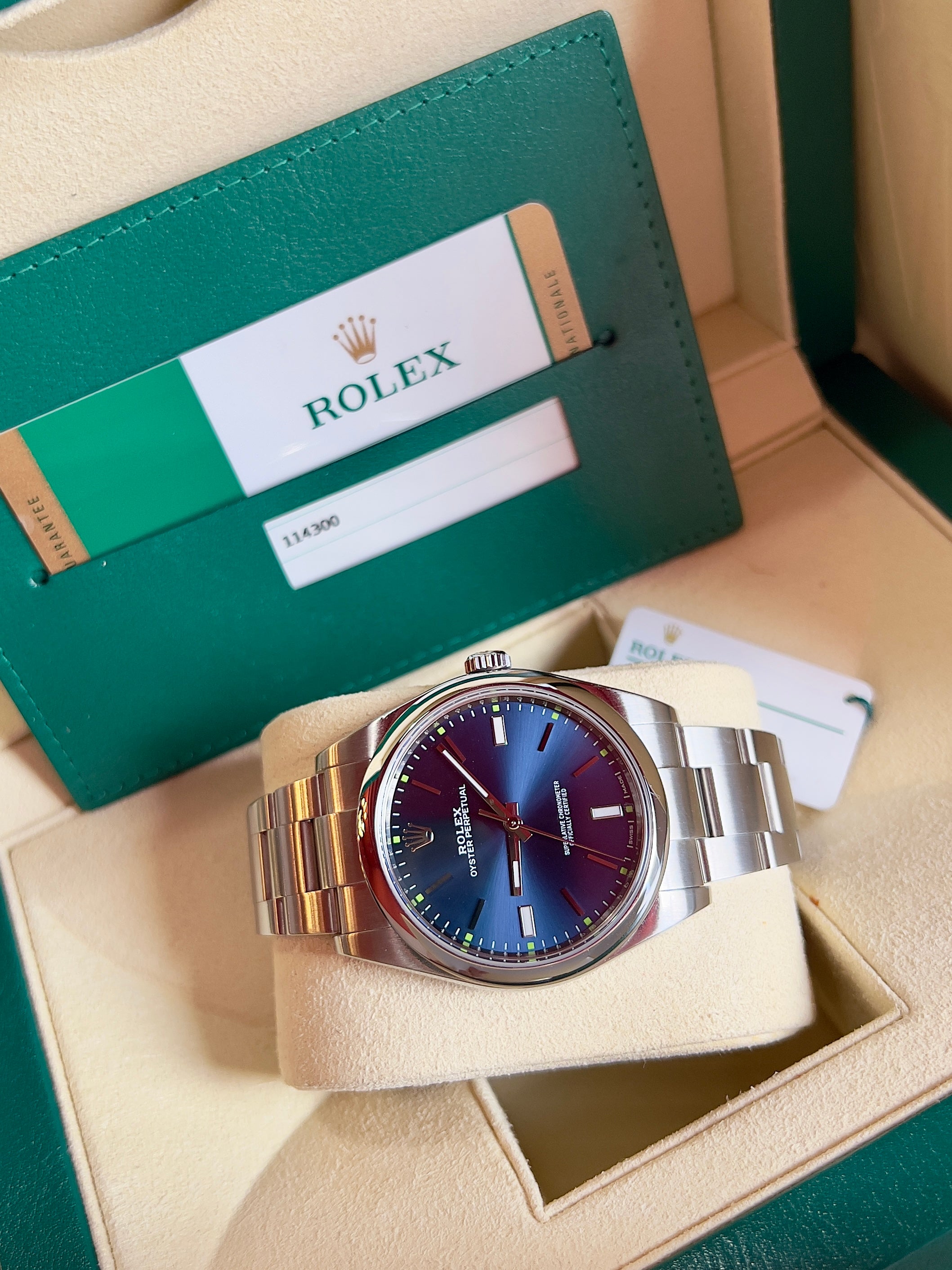 Rolex Oyster Perpetual 39 2018 | BLUE – TOP WATCHES