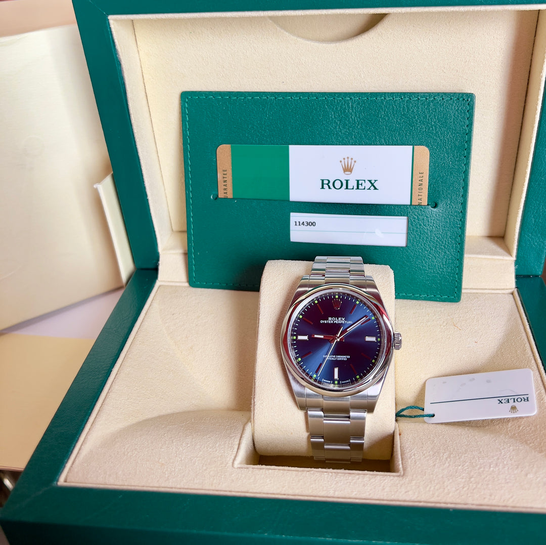 Rolex Oyster Perpetual 39 2018 | BLUE