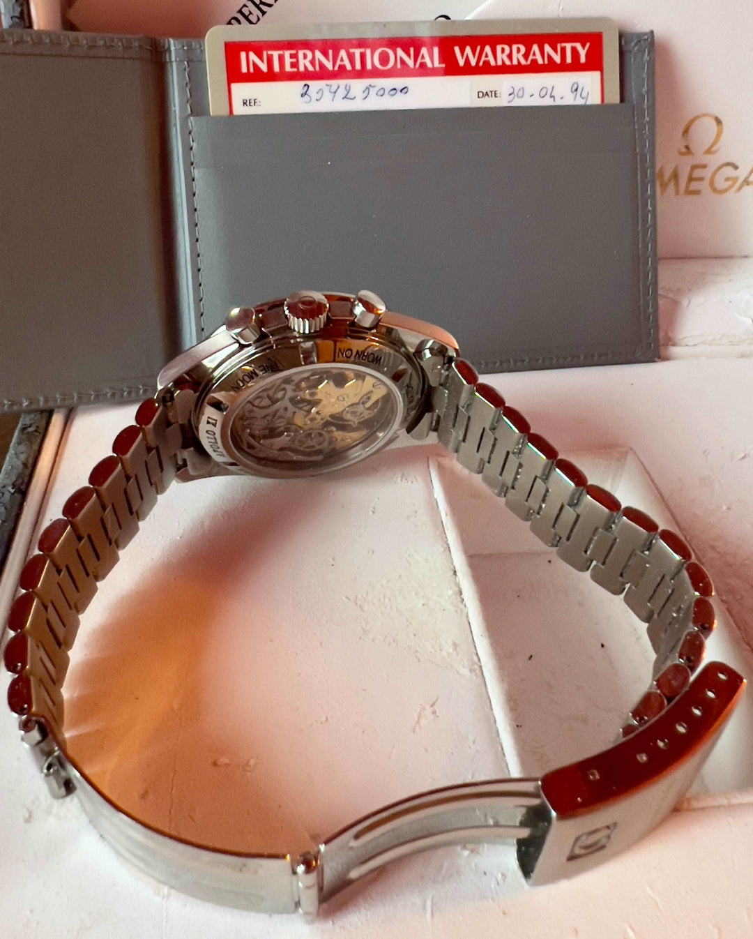 Omega Speedmaster Professional Moonwatch Apollo Xi 1994 LIKE NEW 25th Anniversary