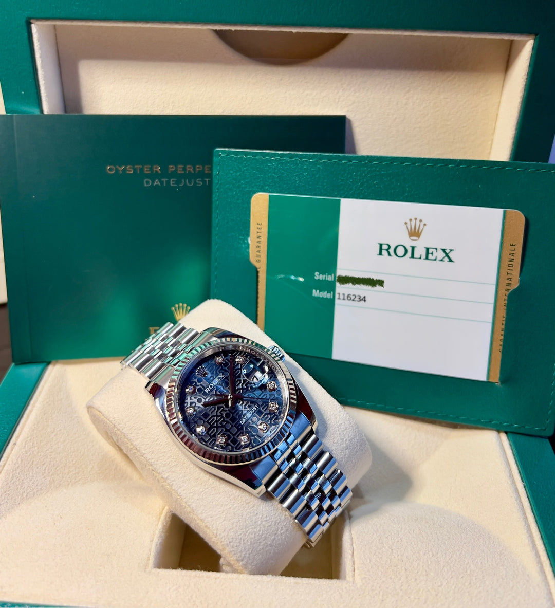 Rolex Datejust 36 116234 BLUE DIAMOND | 2018