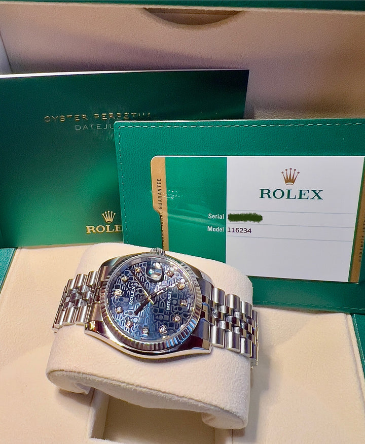 Rolex Datejust 36 116234 BLUE DIAMOND | 2018