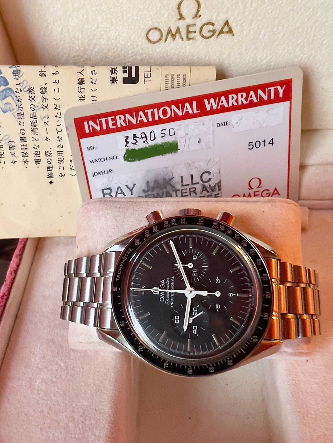 Omega Speedmaster Professional Moonwatch 359050 CAL 861 TRITIUM