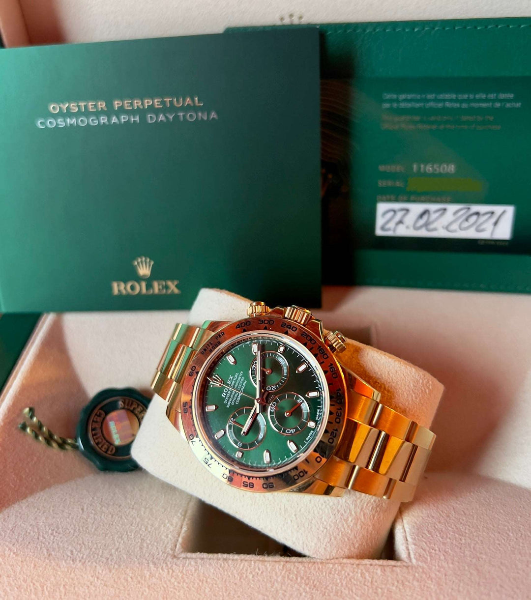 Rolex Daytona 116508 GREEN | 2021 ITA