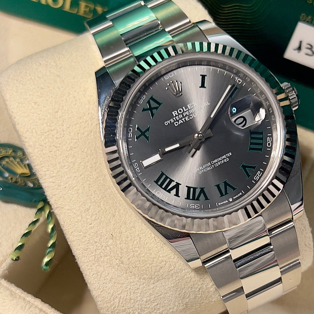 Wimbledon Rolex Datejust Grigio Rolex Datejust 41 126334 WIMBLEDON