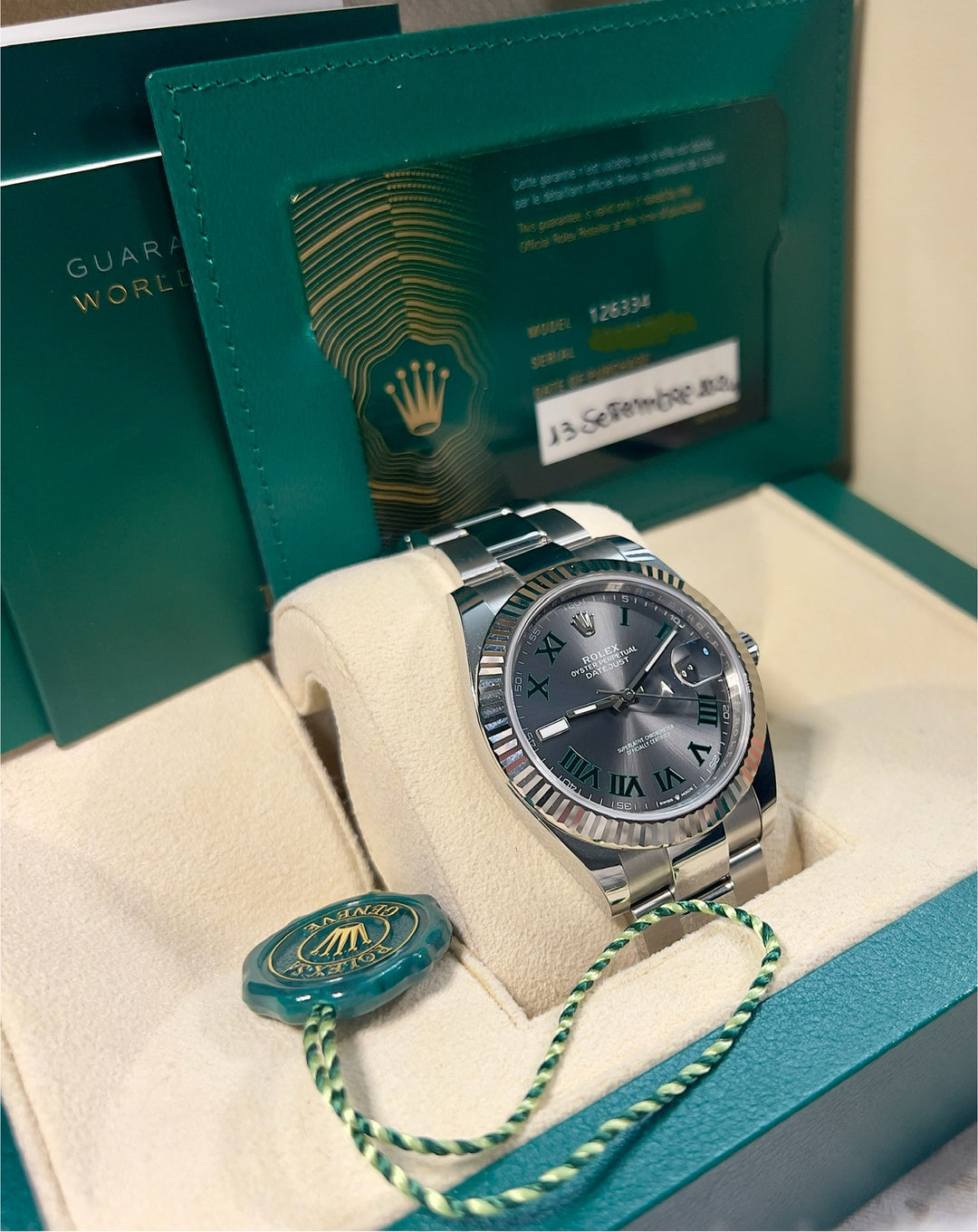 Rolex Datejust 41 126334 WIMBLEDON NEW 2024 | ITA