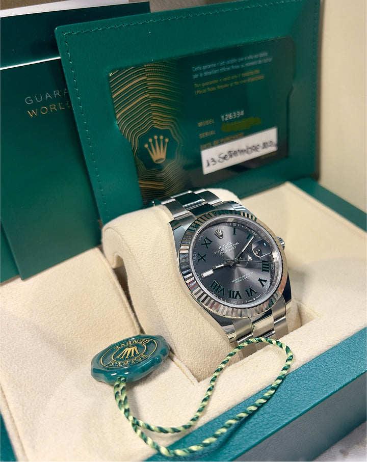 Rolex Datejust 41 126334 WIMBLEDON NEW 2024 | ITA