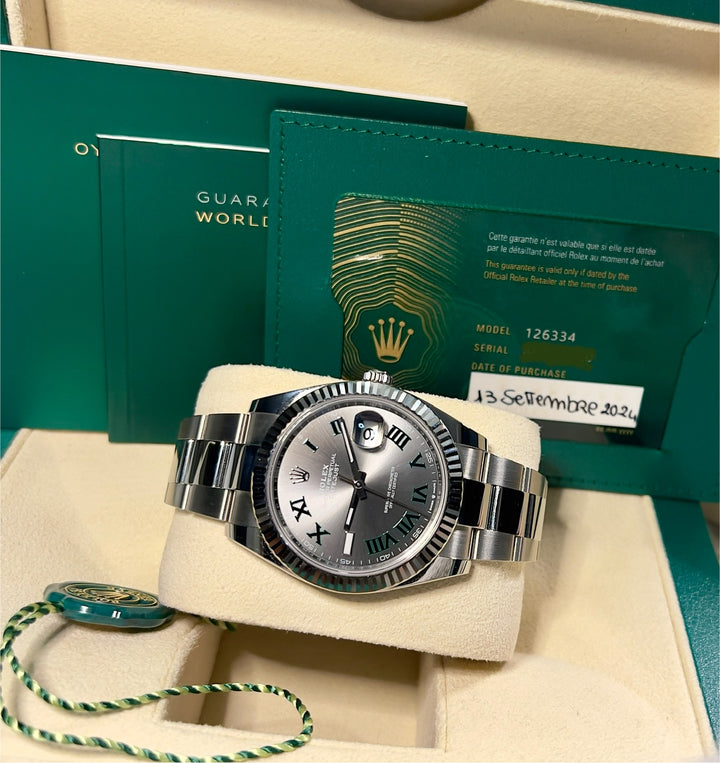Rolex Datejust 41 126334 WIMBLEDON NEW 2024 | ITA