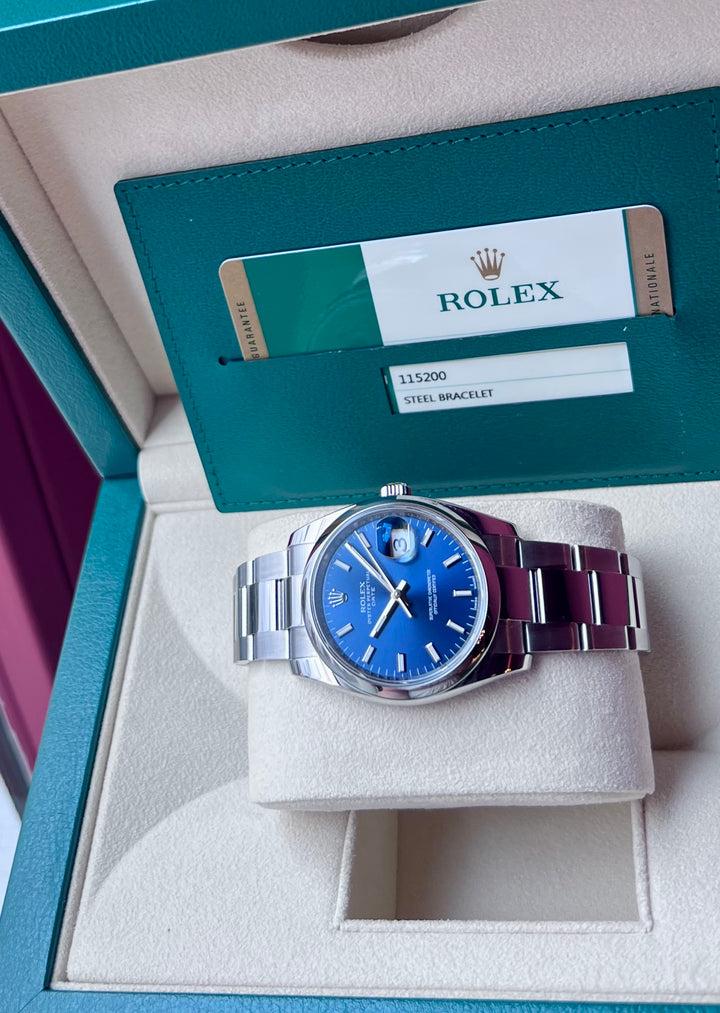 Rolex Oyster Perpetual 115200 | 2016 | ITA | LIKE NEW | 34 MM