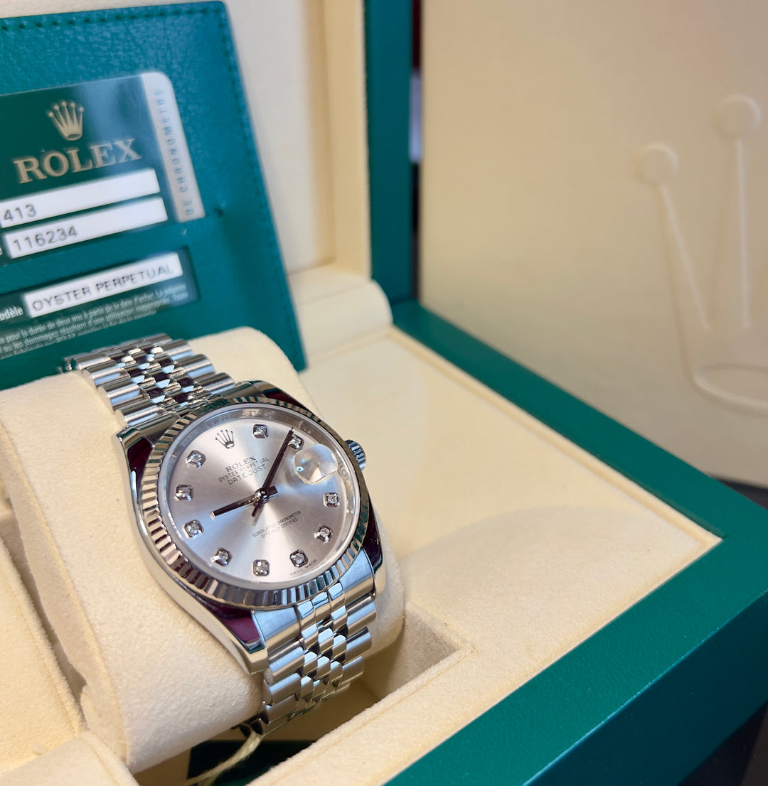 Rolex Datejust 116234 | DIAMOND DIAL | 2014 | LIKE NEW