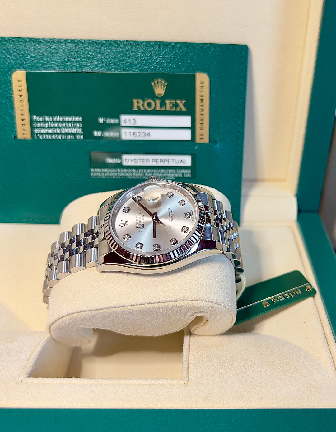 Rolex Datejust 116234 | DIAMOND DIAL | 2014 | LIKE NEW
