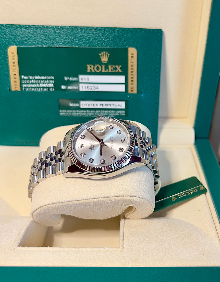 Rolex Datejust 116234 | DIAMOND DIAL | 2014 | LIKE NEW