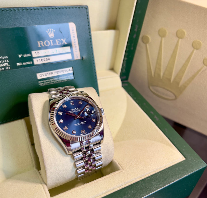 Rolex Datejust 116234 | DIAMOND | 2012 | FULL SET | LIKE NEW