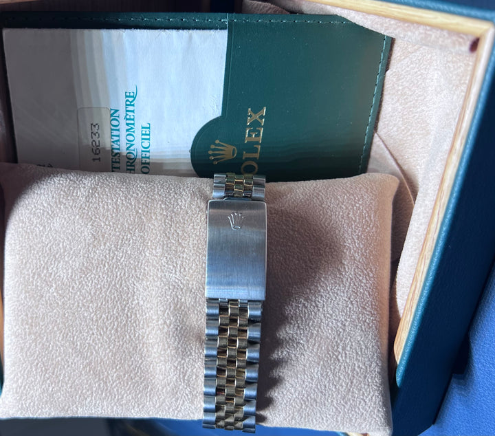 Rolex Datejust 16233 | DIAMOND DIAL | BLUE | 1990 | FULL SET