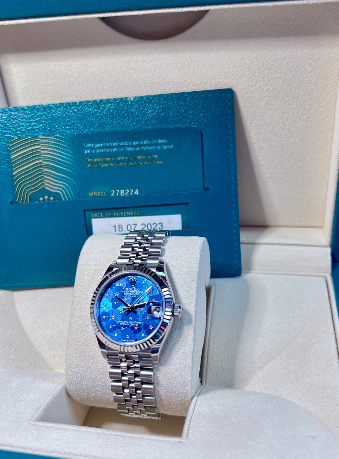 Rolex Datejust 278274 | DIAMOND | 2023 | LIKE NEW