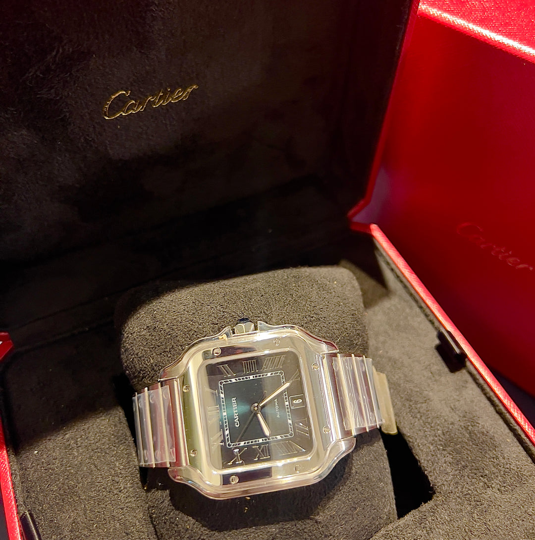 Cartier Santos WSSA0062 | GREEN | NEW STICKERS