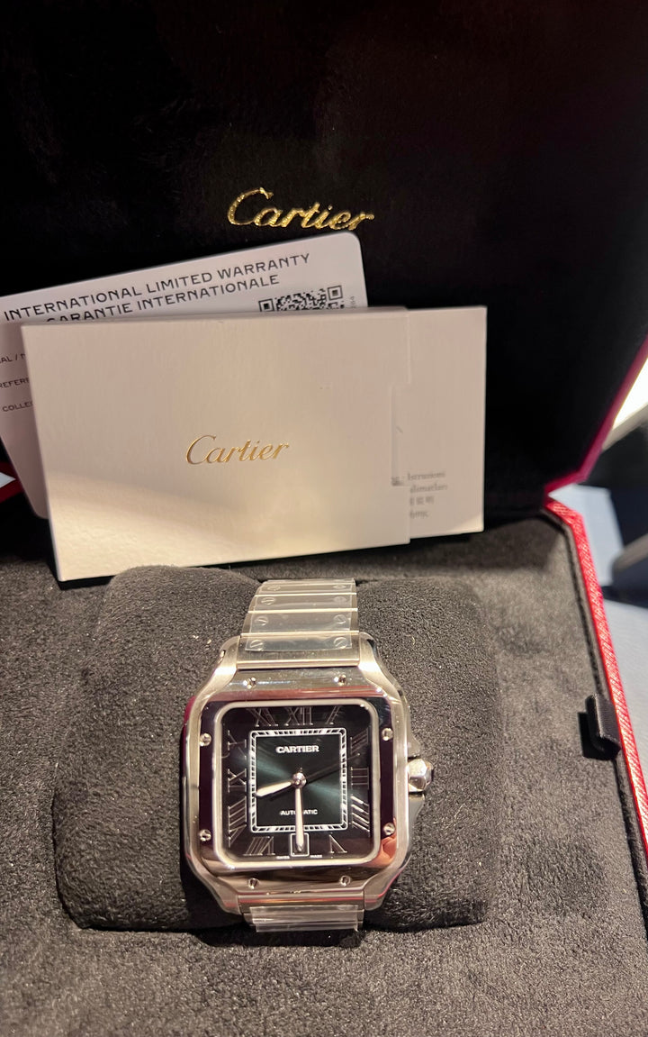 Cartier Santos WSSA0062 | GREEN | NEW STICKERS