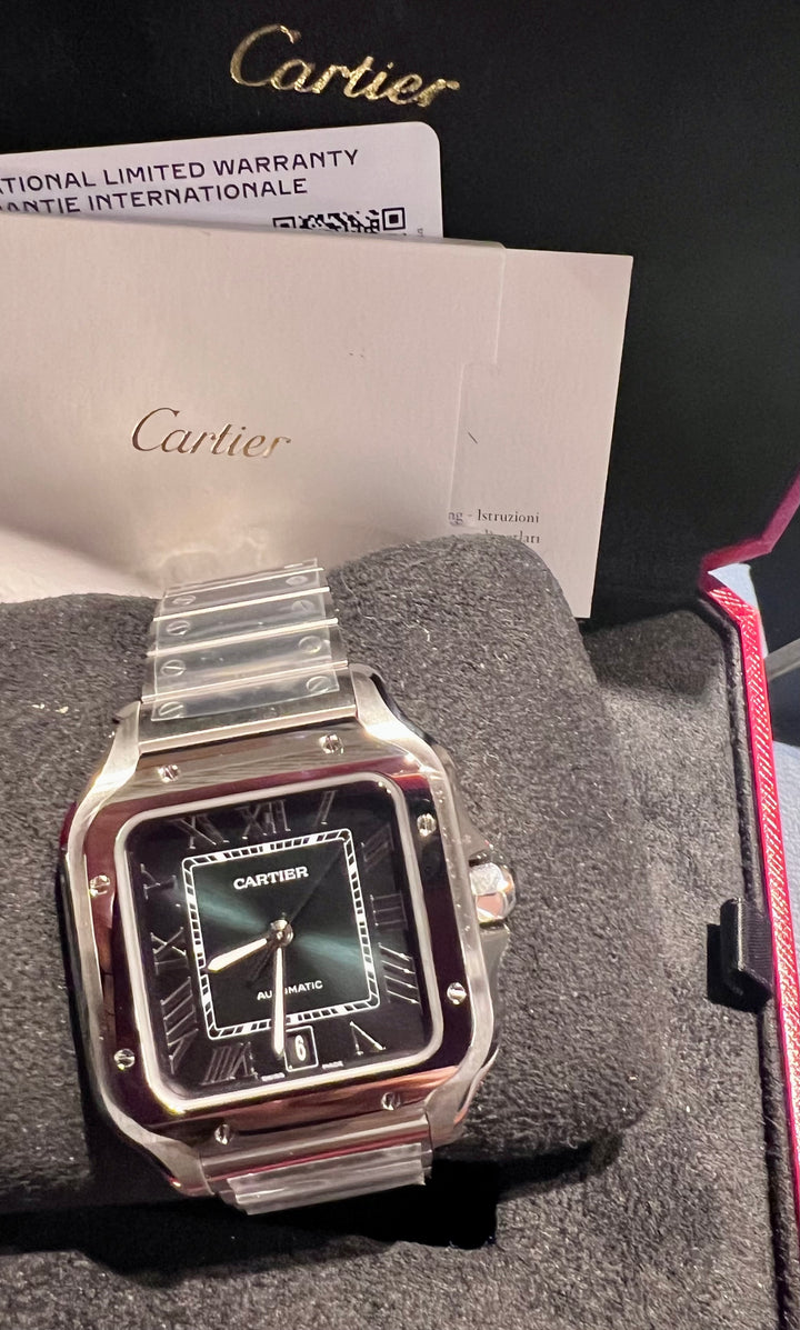 Cartier Santos WSSA0062 | GREEN | NEW STICKERS