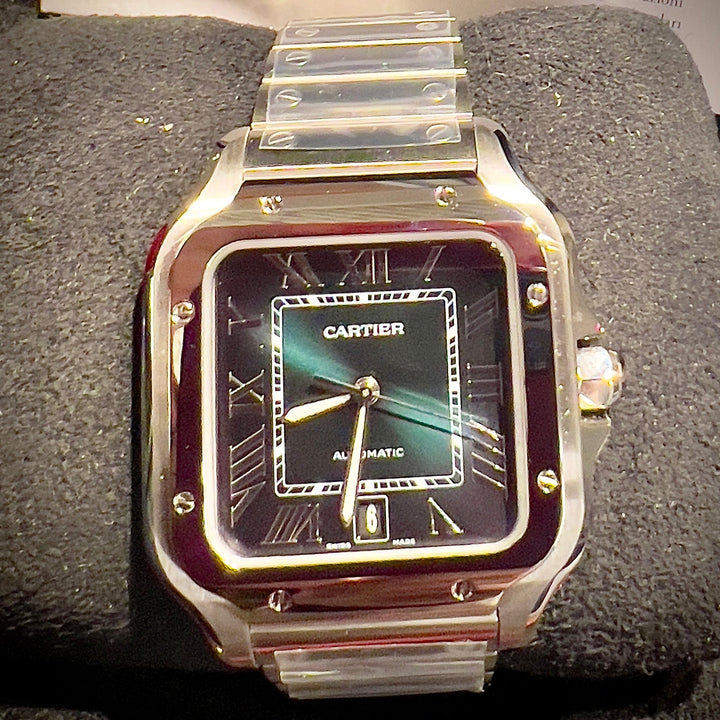 Cartier Santos WSSA0062 | GREEN | NEW STICKERS