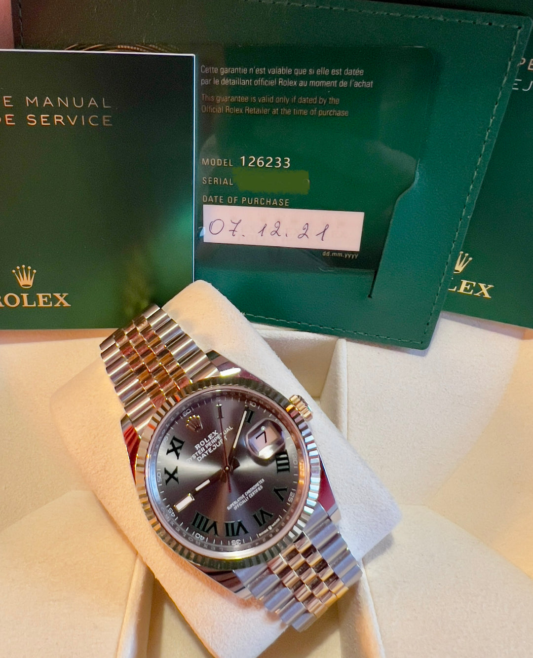 Rolex Datejust 36 Wimbledon | 2021 | LIKE NEW