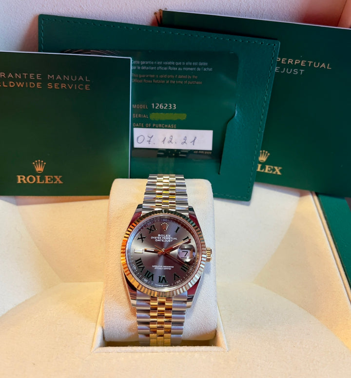 Rolex Datejust 36 Wimbledon | 2021 | LIKE NEW