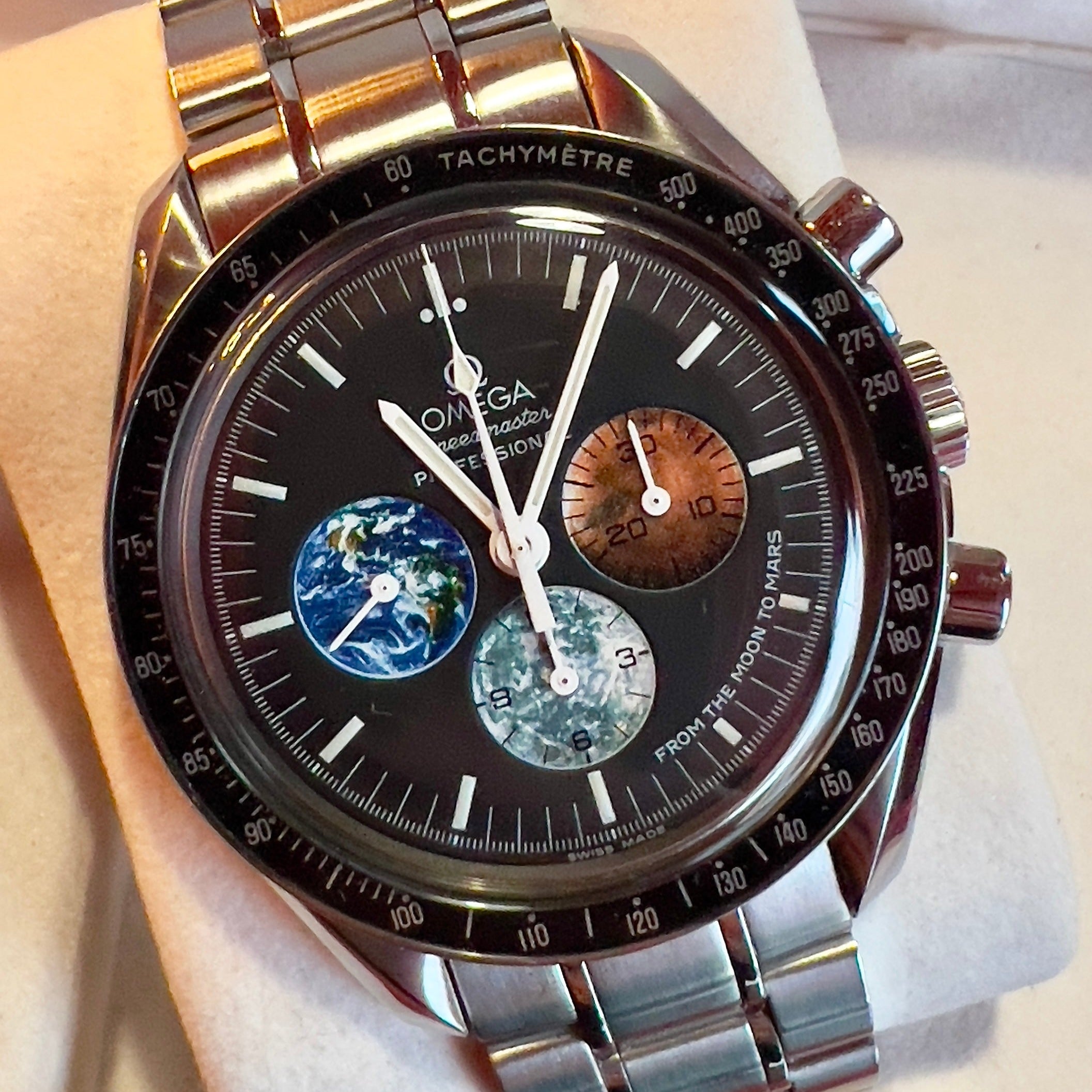 Omega speedmaster earth moon mars hotsell