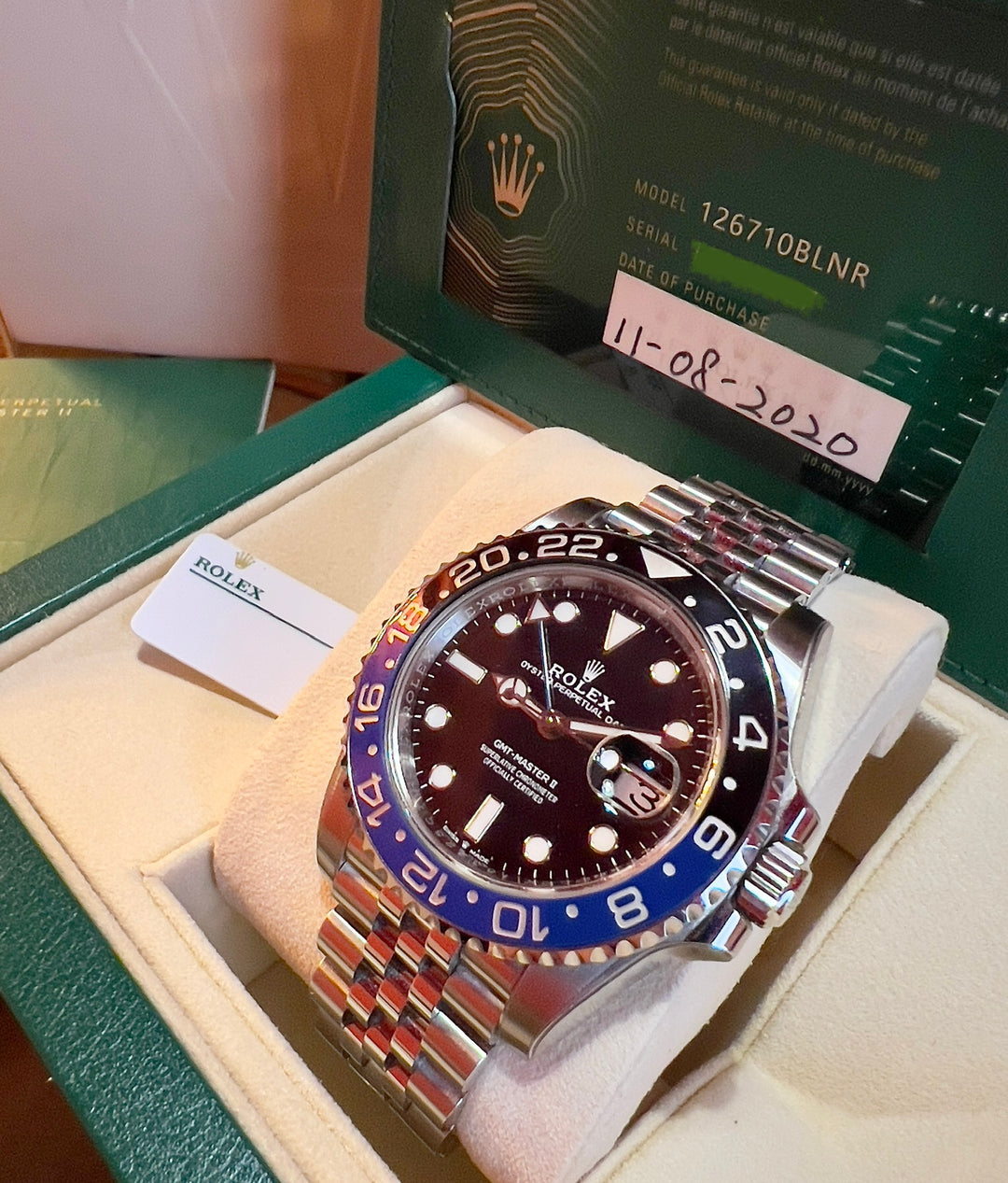 Rolex GMT-Master II 126710 BLNR | 2020