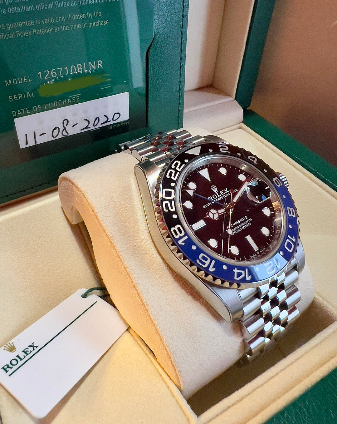 Rolex GMT-Master II 126710 BLNR | 2020